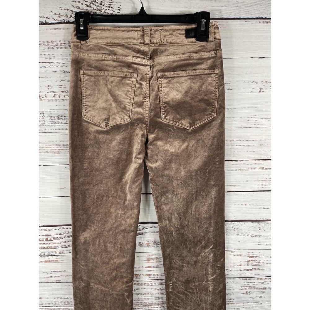 Paige Velvet Jeans Women's 24 Warm Suede Skinny Ankle Mid Rise 6531A66-7070 - Picture 6 of 9